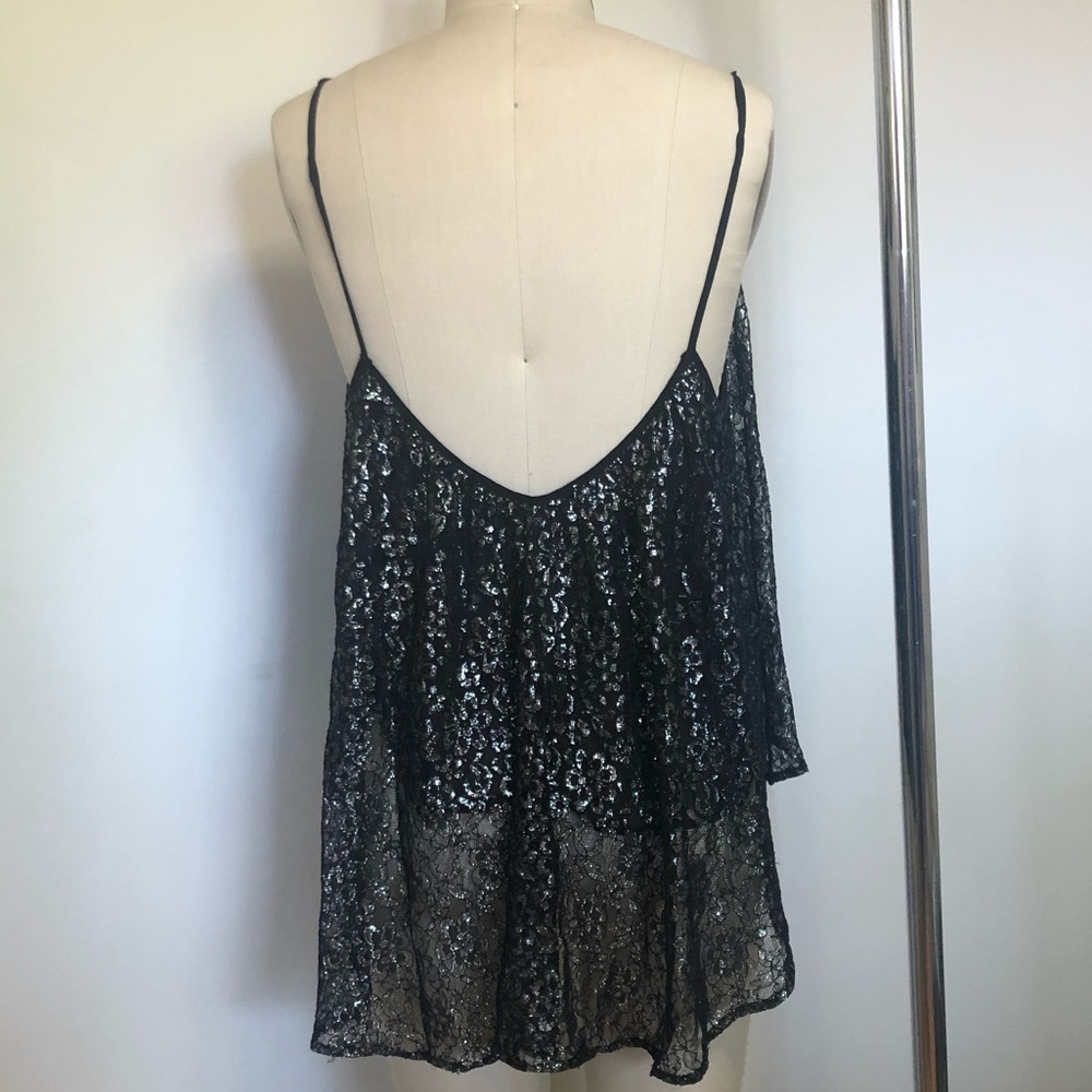 Zara Metallic Tensil Tank top - Picture 3 of 5